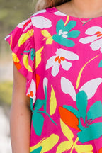 Bloom And Love Kleid, Fuchsia