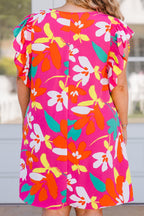Bloom And Love Kleid, Fuchsia