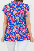 Bloom Boldly Top, Royal Blue