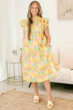 Blooming Personality Dress, Watercolor