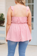 Blühendes Blumen-Top, Dusty Pink