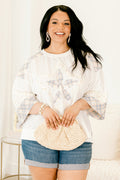 Boho Dreamer Top, White Combo