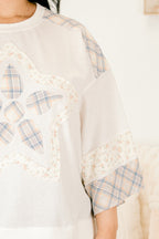 Boho Dreamer Top, White Combo