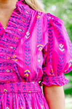 Bold In Bloom Dress, Magenta