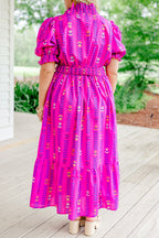 Bold In Bloom Dress, Magenta