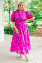 Bold In Bloom Dress, Magenta