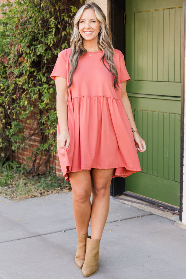 Bold Spirit Dress, Marsala