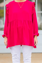 Both Eyes Open Top, Hot Pink