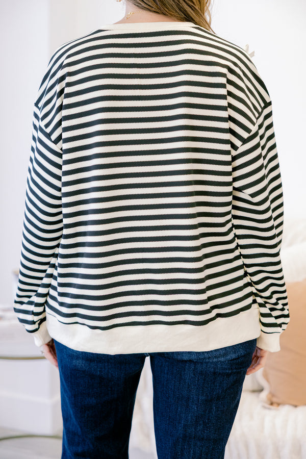 Bow-tiful Girl Pullover, Black