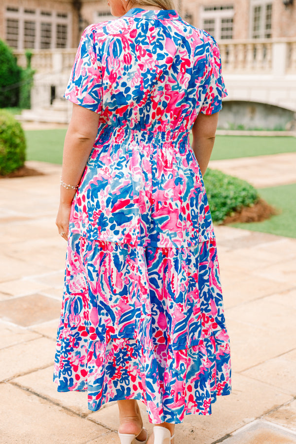 Breaking The Silence Dress, Fuchsia