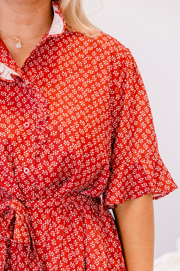 Breezy Beauty Dress, Red