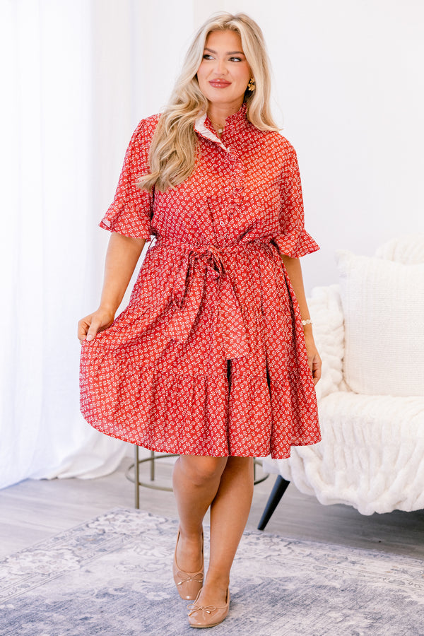Breezy Beauty Dress, Red