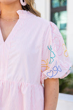 Bright On Arrival Dress, Pink