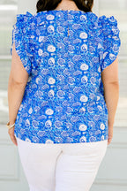 Bright Side Top, Blue