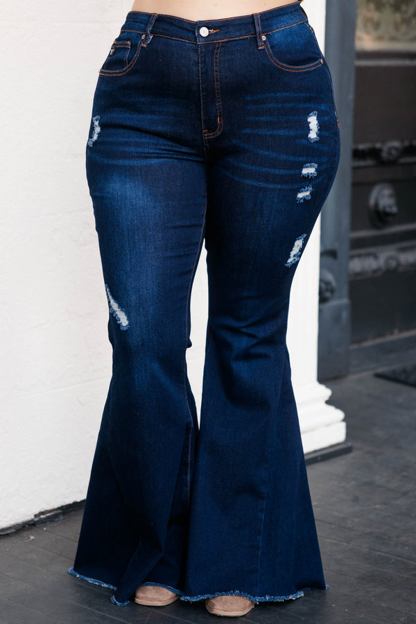 Bright Smile Jeans, dunkle Waschung