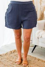 Bring Me Peace Shorts, Navy