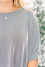 Busy And Bold Top, Black/White
