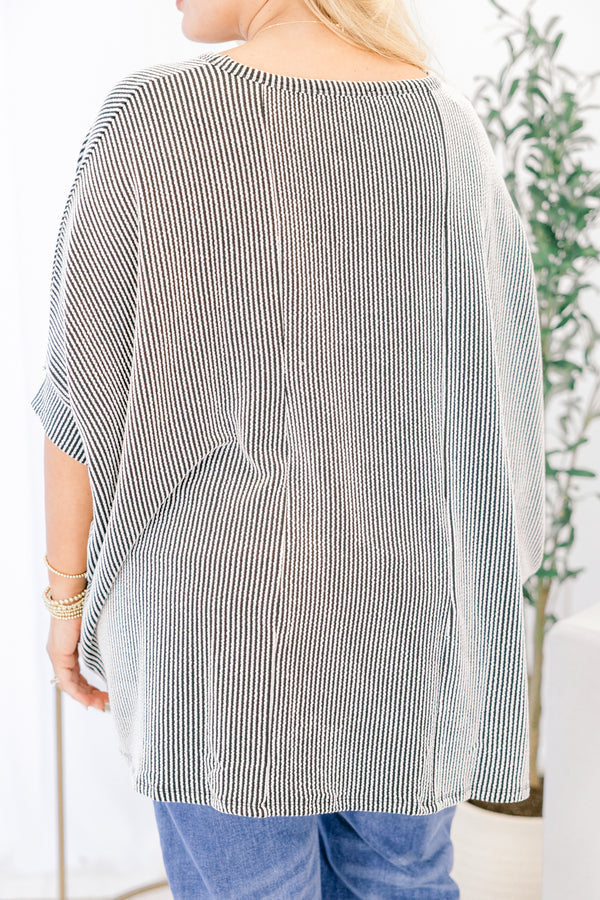 Busy And Bold Top, Black/White