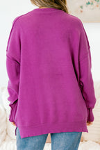 Sweater „Busy Being Me“, Fuchsia