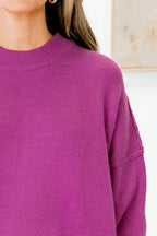Sweater „Busy Being Me“, Fuchsia