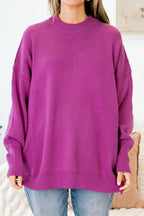 Sweater „Busy Being Me“, Fuchsia
