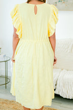 Busy Lizzy Kleid, Zitrone