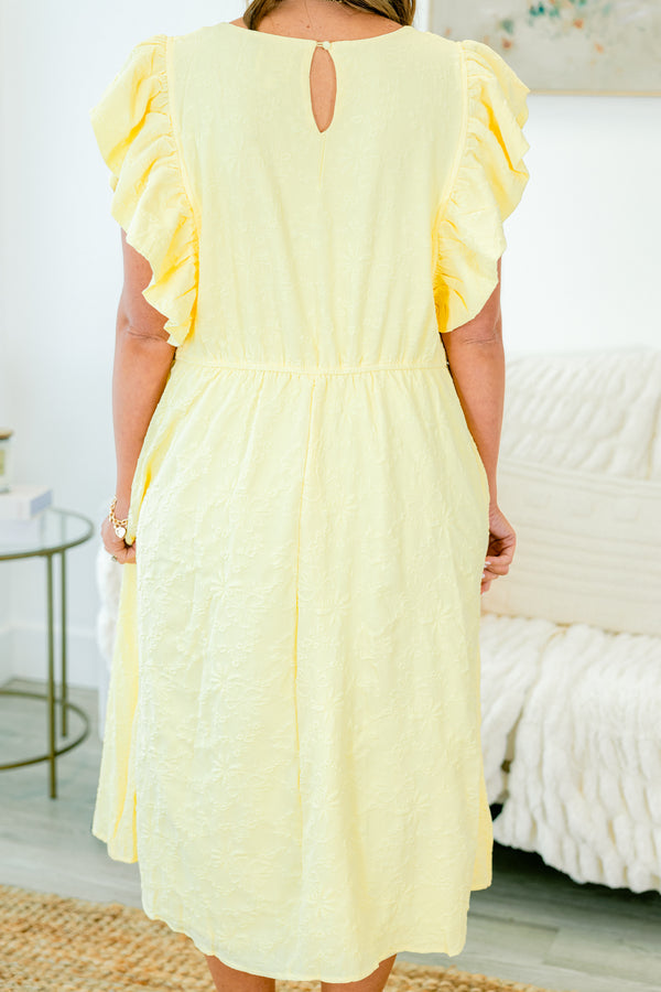 Busy Lizzy Kleid, Zitrone