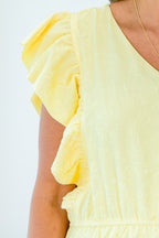Busy Lizzy Kleid, Zitrone
