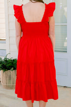Butterfly Love Dress, Red