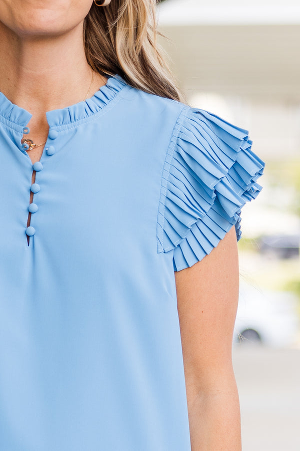 Buzz Word Top, Blau