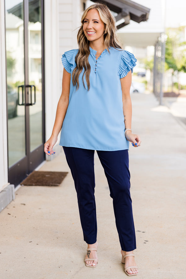 Buzz Word Top, Blau