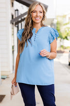 Buzz Word Top, Blau