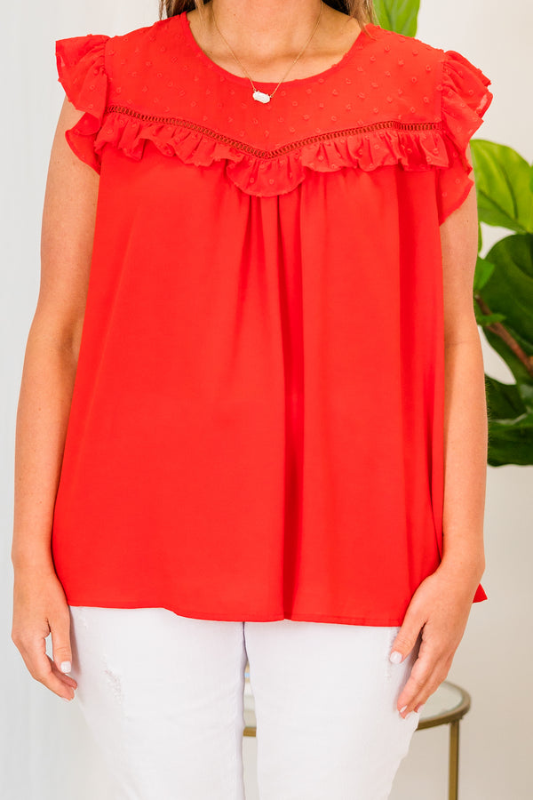Makes No Difference Top, Red