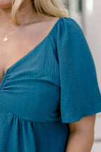 By Any Means Top, Teal