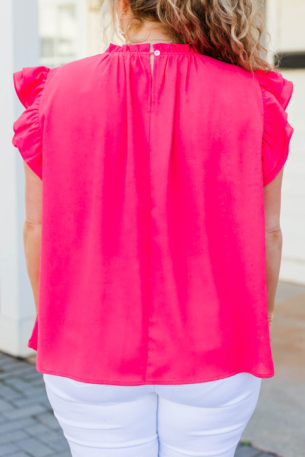 Call Me Baby Top, Hot Pink