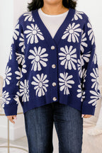 Call On Me Cardigan, Navy