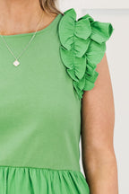 Calling After Me Dress, Green