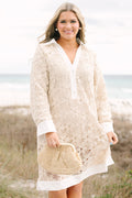 Call It Paradise Kleid, Creme