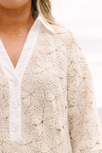 Call It Paradise Kleid, Creme