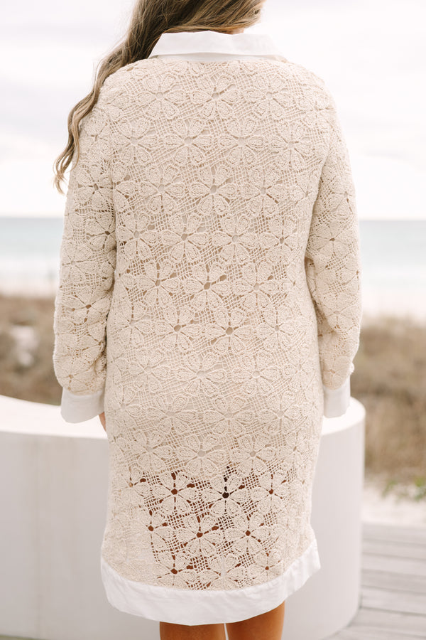 Call It Paradise Kleid, Creme