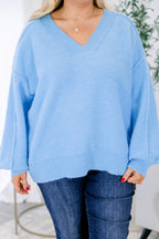 Came Back Better Pullover, Blau