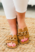 Corky's: Can't Be Best Sandalen, Cognac
