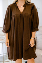 Can't Be Held Down Dress, Dark Brown