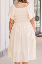 Can't Be Outdone Dress, Cream