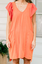 Can't Get Enough Dress, Orange