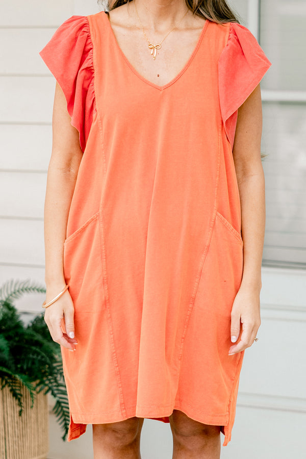 Can't Get Enough Dress, Orange