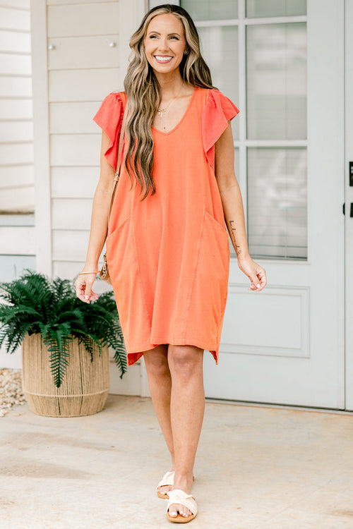 Can't Get Enough Dress, Orange