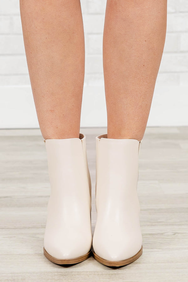 Can't Resist These Booties, Ivory