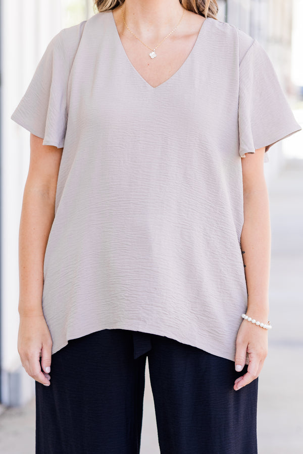 Capital Blouse, Light Mocha
