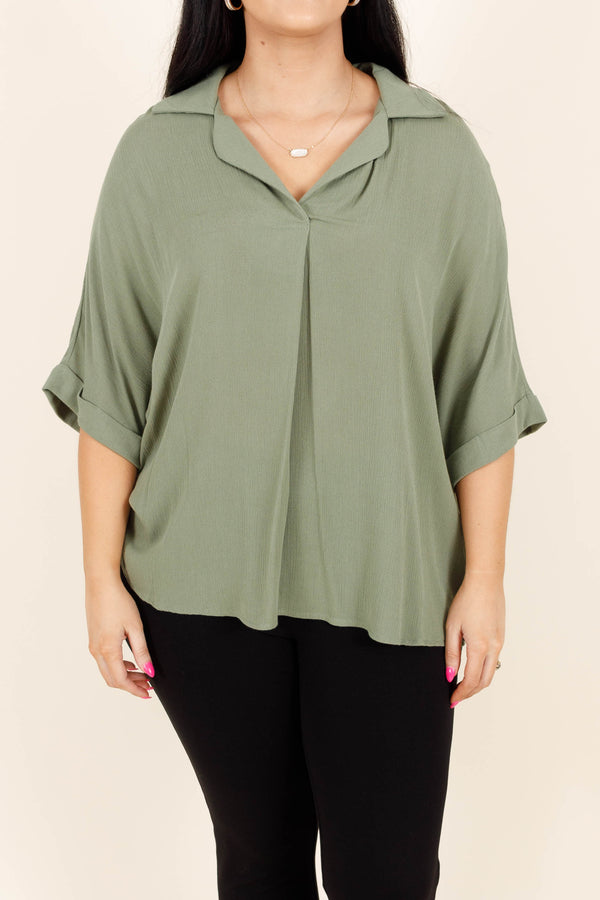 Carefree Top, Sage